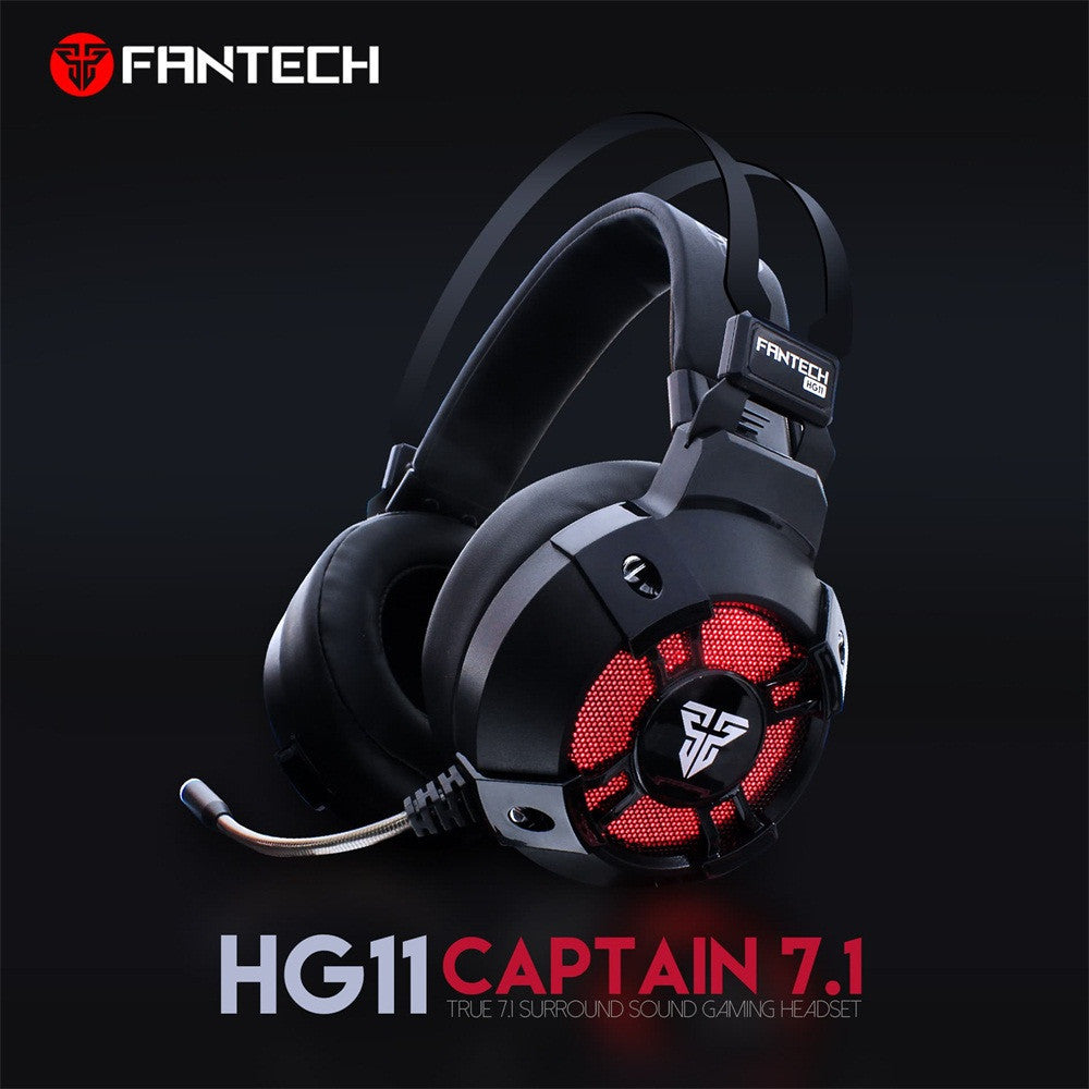 Virtual 7.1 Channel Surround Sound Gaming Headset Stereo LED Headphones with Mic
