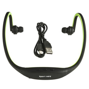 USB Sport Running MP3 Music Player Headset Headphone Earphone TF Slot